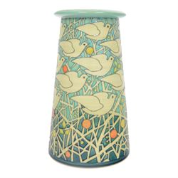 Dennis Chinaworks 'Time Flies' 20th Anniversary vase, designed by Sally Tuffin dated 2013 ...