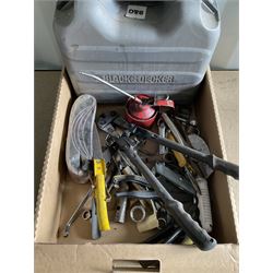Black and Decker multi tool, spanners, oiler, Ryobi drill - THIS LOT IS TO BE COLLECTED BY APPOINTMENT FROM DUGGLEBY STORAGE, GREAT HILL, EASTFIELD, SCARBOROUGH, YO11 3TX