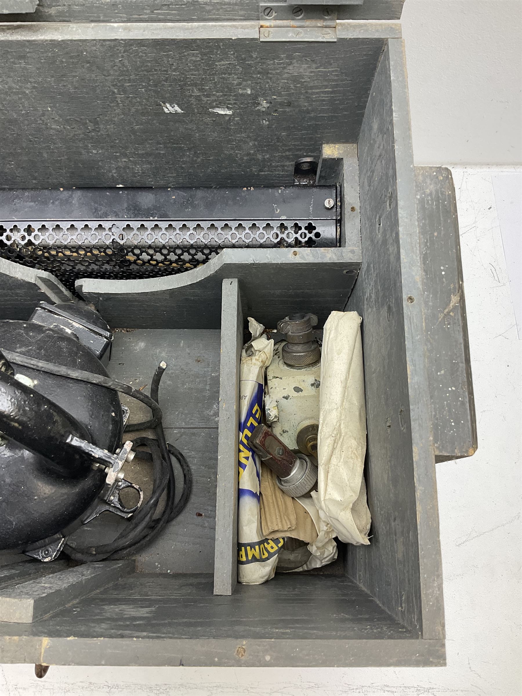 Hand signalling lantern marked 