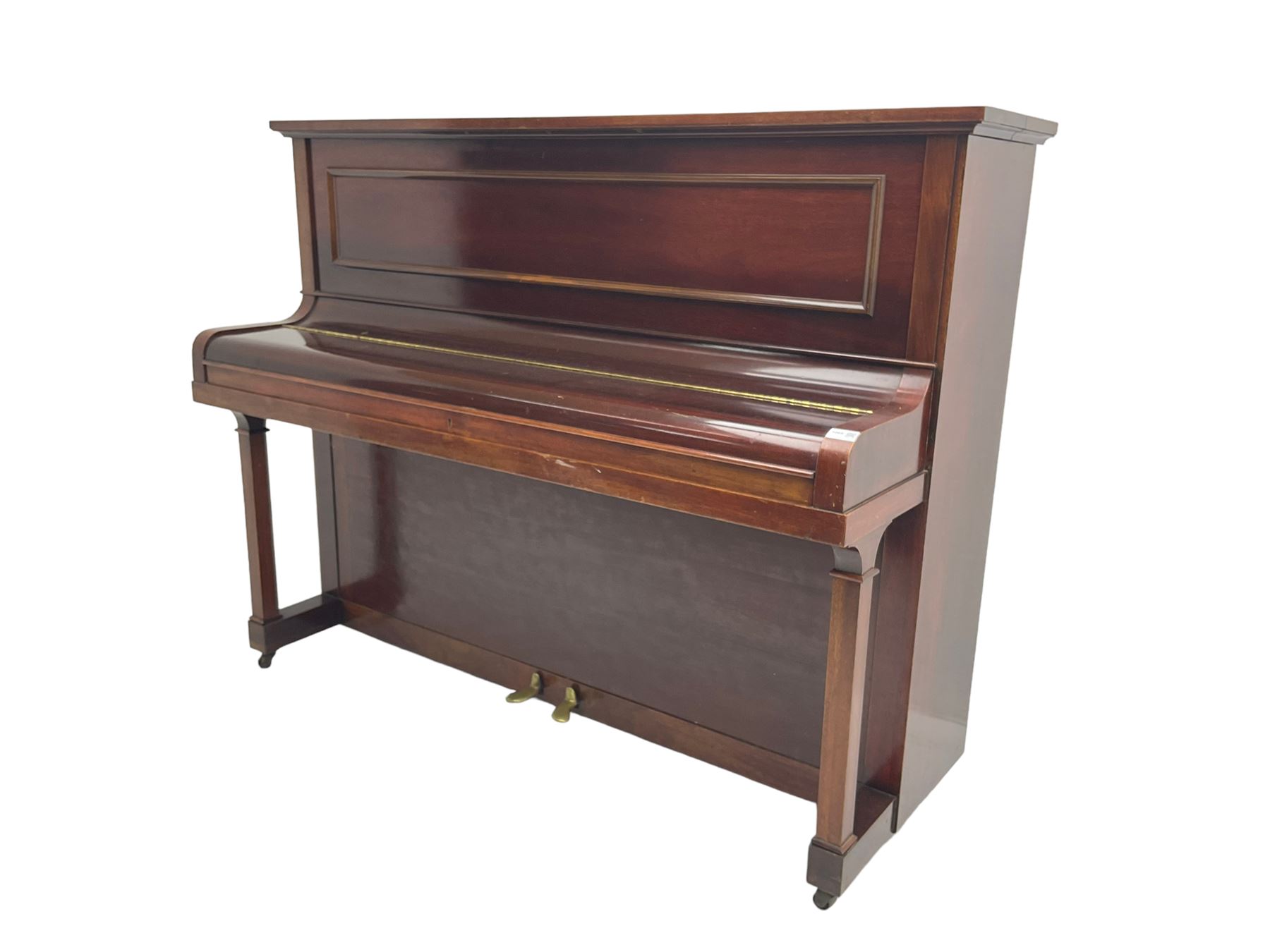Challen - mahogany cased upright piano, circa 1920