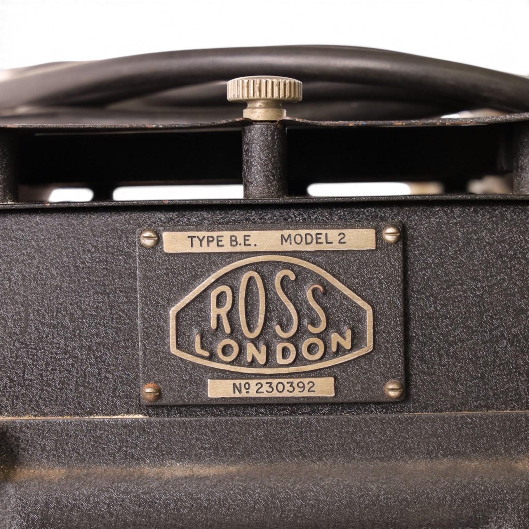 Ross London Type BE Model 2 epidiascope, serial no. 230392, with stand