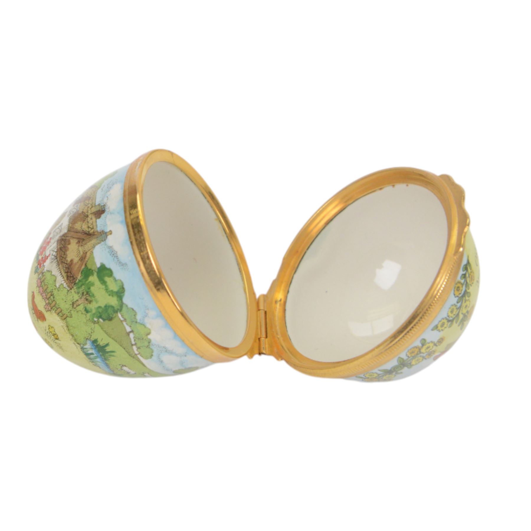 Halcyon Days enamel lidded potpourri basket | Wood, Metal & Other