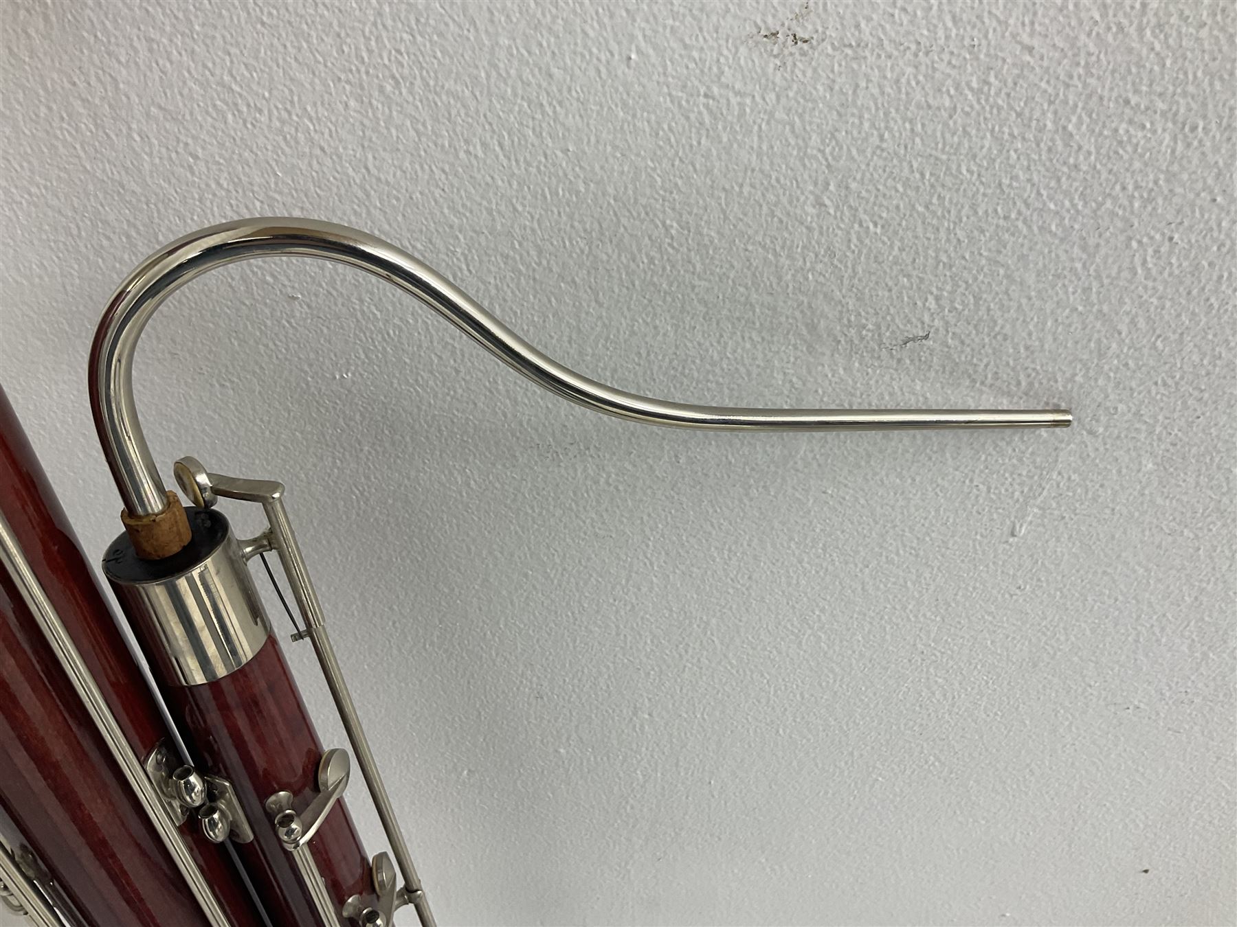 Lafleur bassoon imported by Boosey & Hawkes from Czechoslovakia, serial no.8 2600; in fitted hard carrying case with crooks and accessories