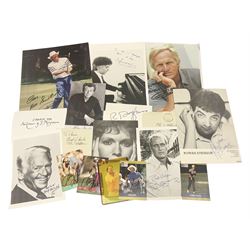 Collection of autographs, to include Mia Farrow, Rowan Atkinson, Tom Kite, Corey Pavin, Craig Stadler, Vladimir Ashkenazy etc 