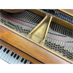 Steinway & Sons, Model A 188  grand piano - introduced in 1896, serial number 101814 (1901-1902) manufactured in Hamburg, with 20 overstrung bass notes, 85 ivory and ebony keys, in a  rosewood case with square tapered legs, roller repetition action with original stringing, felt, dampers and hammers, cast frame detailing numerous patents and awards 1859, 1872 and 1875, conforming lyre with sustaining and una corda pedals.

This item has been registered for sale under Section 10 of the APHA Ivory Act