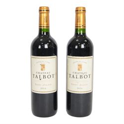 Chateau Talbot 2014, saint-julien 13.5% vol 750ml, two bottles