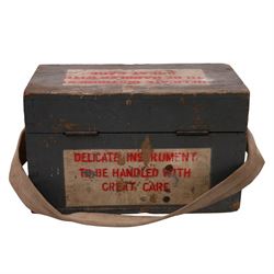 WWII Air Ministry Astro compass MKII, patented '6A/11740 4-P', in wooden case