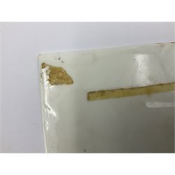 Richard Abbott: St Michael’s Mount, painted oil on porcelain plaque, with 'St Michaels Mount painted by R. Abbott', inscribed on reverse, H15cm, W19cm