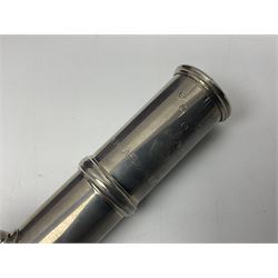 Lafleur three-piece flute, serial no.3357; in fitted carrying case
