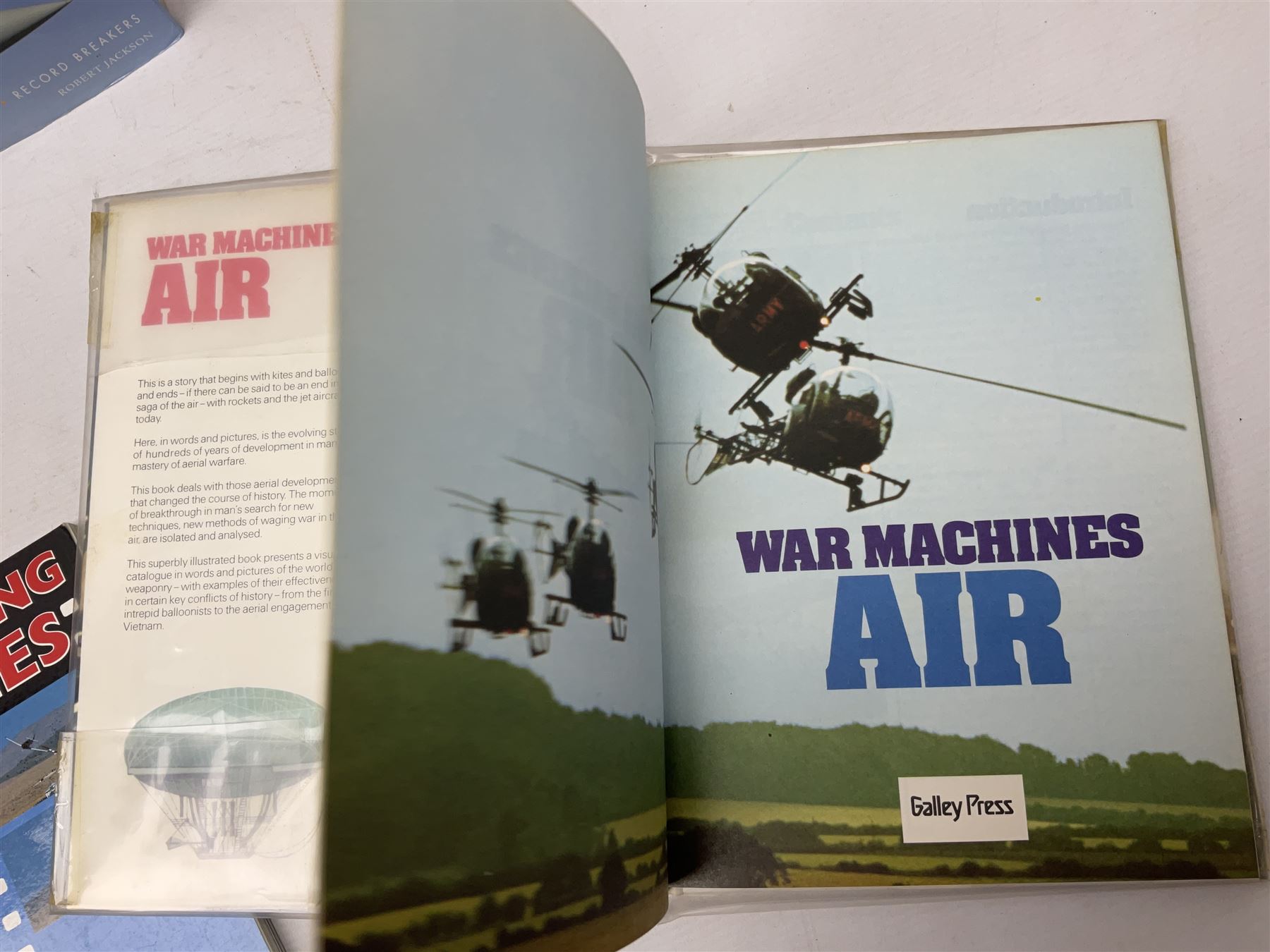 Ten books of predominantly military aircraft interest including Aircraft Anatomy World War Two, Hurricane Messerschmitt, The Avro Lancaster, The Luftwaffe Album, Encyclopaedia of Aircraft of WWII etc; together with a scrap album of WW2 newspaper cuttings