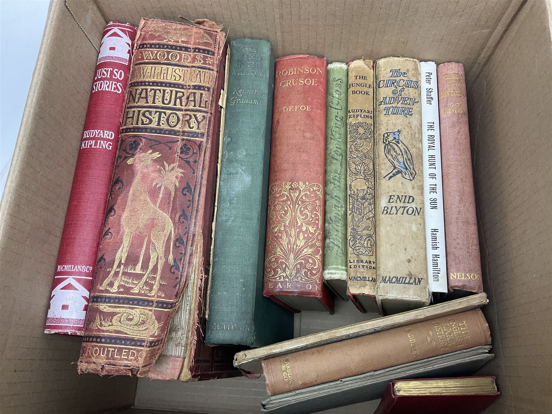 Silver and mother of pearl folding fruit knife together with a similar silver folding button hook, 19th century surgical knife in tortoiseshell cases by Krohne & Sesemann and three Hohner harmonicas, quantity of vintage child's games and toys to include cards, puzzles and misc, Rudyard Kipling, Wood's Illustrated Natural History, Twenty Poems from Rudyard Kipling First published in 1918 Methuen & Co Ltd, London, 1958 Observer cutting etc 