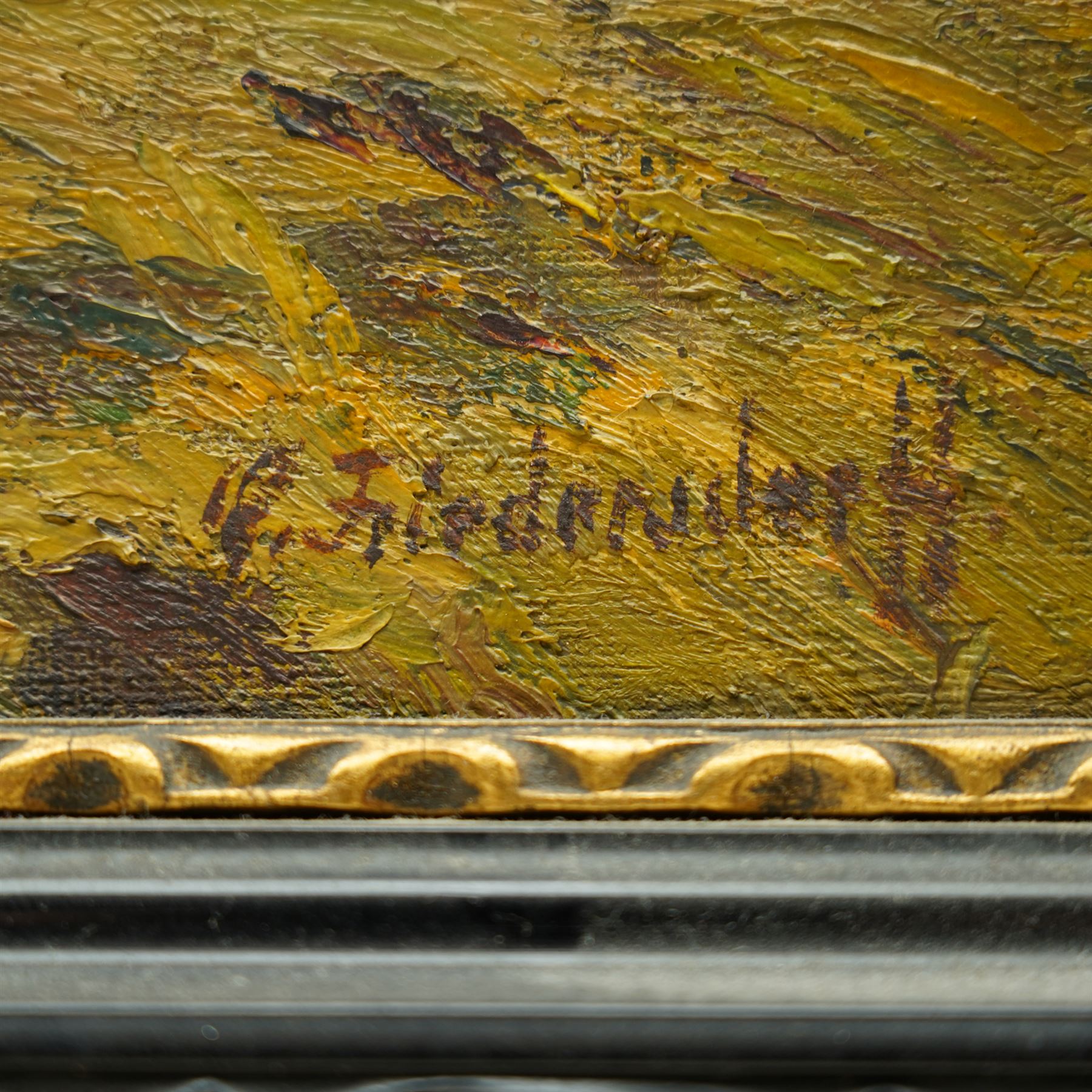 Robert Friedersdorff (German 1885-1970): Autumnal Landscape, oil on canvas signed 28cm x 35cm