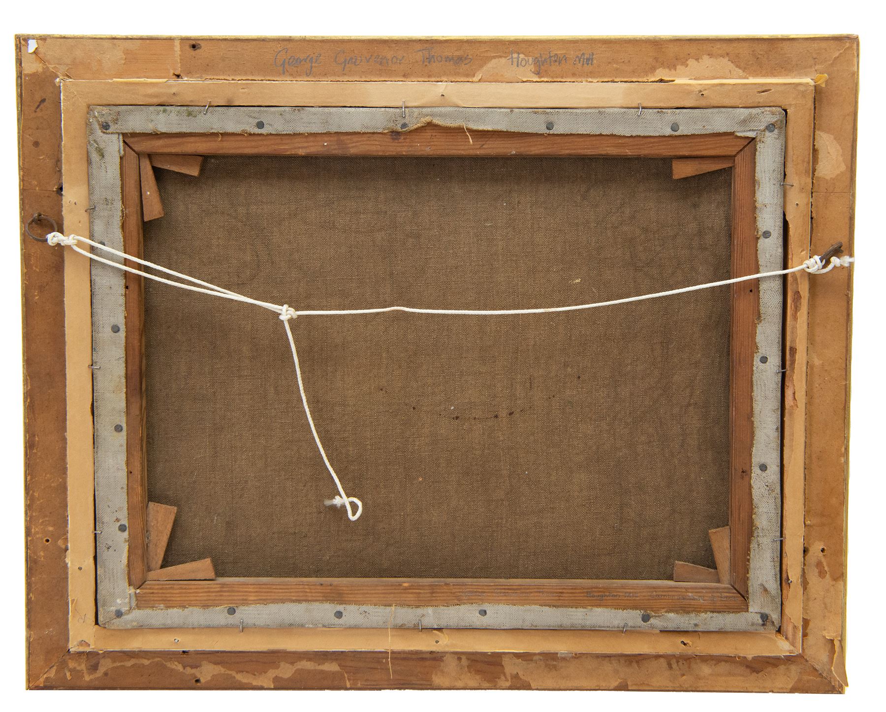 George Grosvenor Thomas RSW (Scottish 1856-1923): 'Houghton Mill - River Ouse Cambridgeshire', oil on canvas unsigned 34cm x 45cm