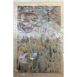 Illustrated London News, four prints from Boer War special, comprising Blue Jackets to the Front, Doomed, Capture of Spion and The Eye of the Army 