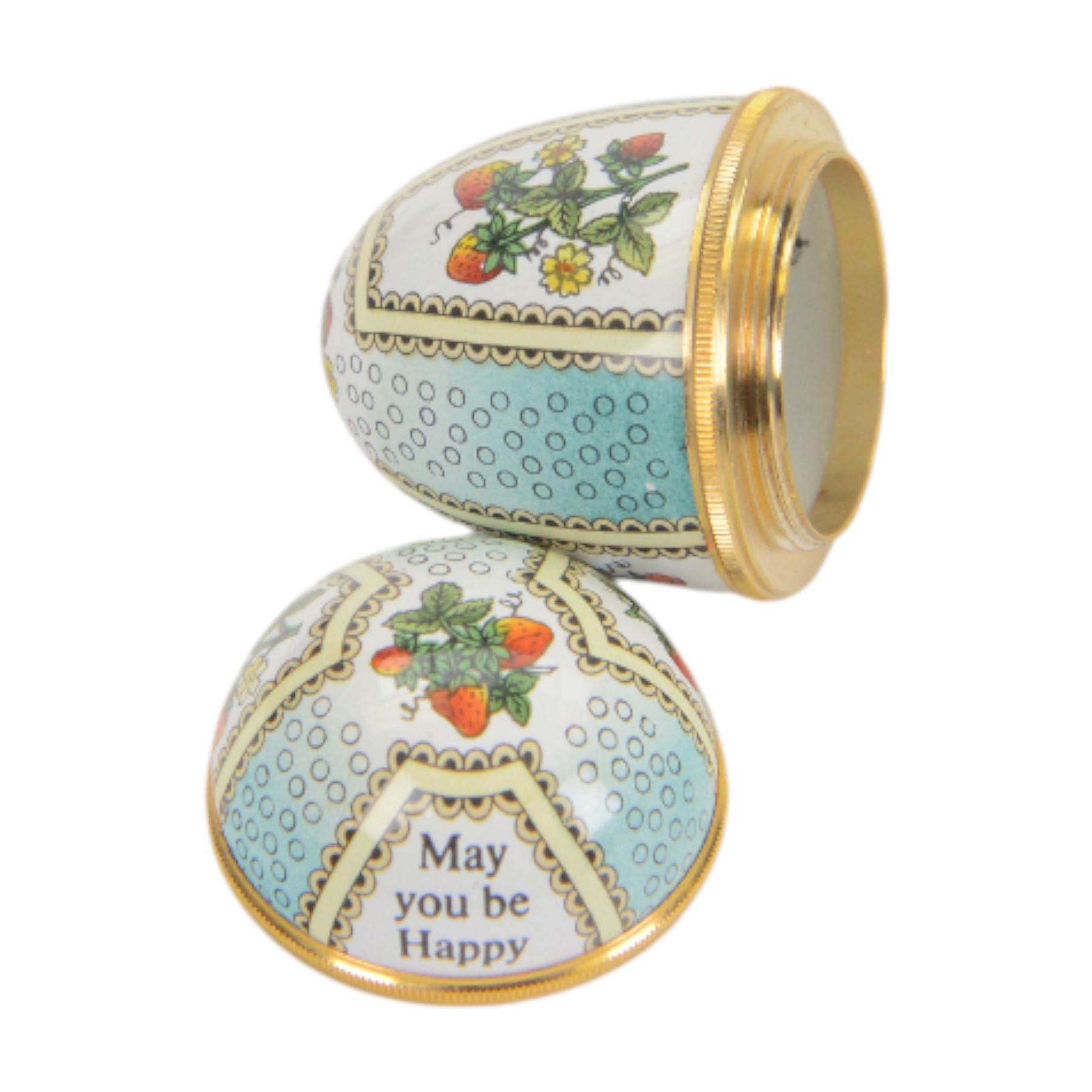 Halcyon Days enamel lidded potpourri basket | Wood, Metal & Other