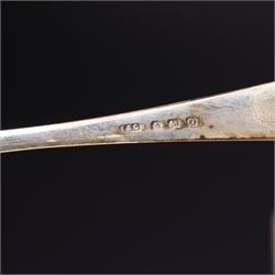 Set of six bead edge silver teaspoons Birmingham 1929-1933,  single teaspoon and a Mordan Everpoint silver pencil