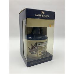 Lamb's 100 navy rum, 750ml, 57% vol, in a 'HMS Victory ceramic flagon and original box 