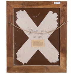 James Leslie Brooke (British 1903-1973): 'Castle Hill from Chapel Hill' - Almondbury in Huddersfield, oil on canvas board signed, titled verso 50cm x 39cm 