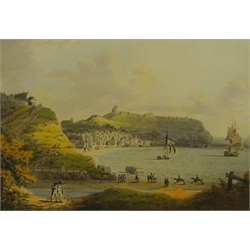 Francis Nicholson (British 1753-1844): South Bay Scarborough, pen grey ink and watercolour unsigned 29cm x 41cm
Provenance: private collection; with The Leger Galleries Ltd., Old Bond St., London April 1964 No.7; collection of Mrs Fitzmaurice Lenon