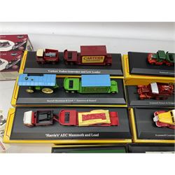 Atlas Editions - eight 'The Greatest Show on Earth' vehicles; all boxed; and seven Classic Motorcycles; four boxed, two in inner packaging and one unboxed; together with associated paperwork