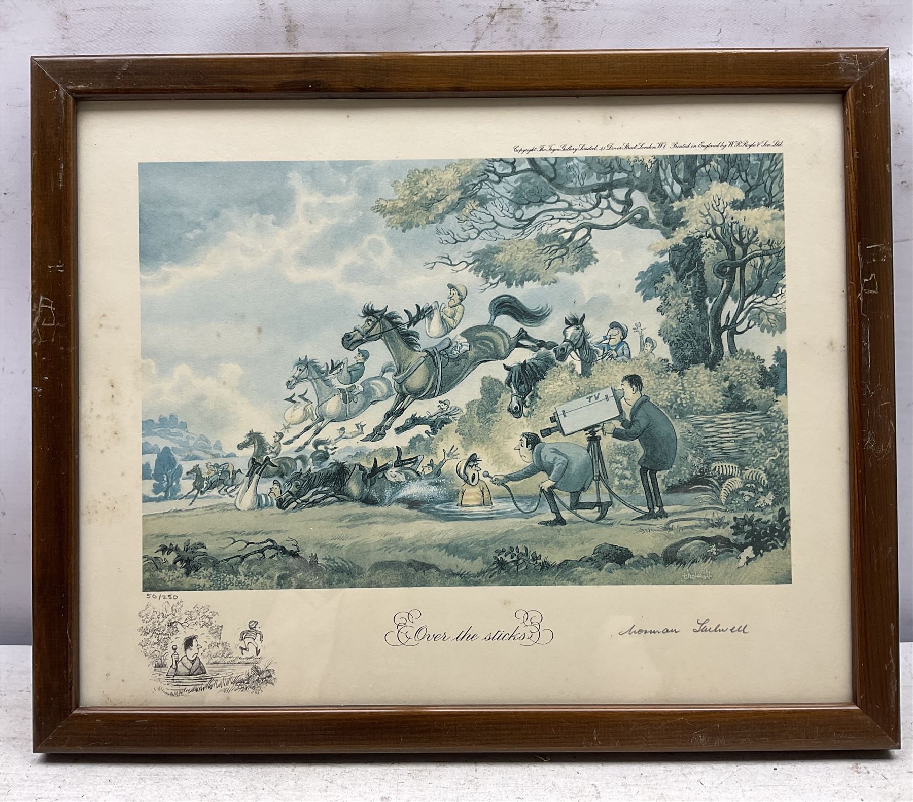 Norman Thelwell (British 1923-2004): The Hunt, set of six satirical limited edition prints each signed and numbered in pencil 28cm x 36cm (6)