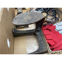 Cast iron cobblers shoe lasts, other tools etc