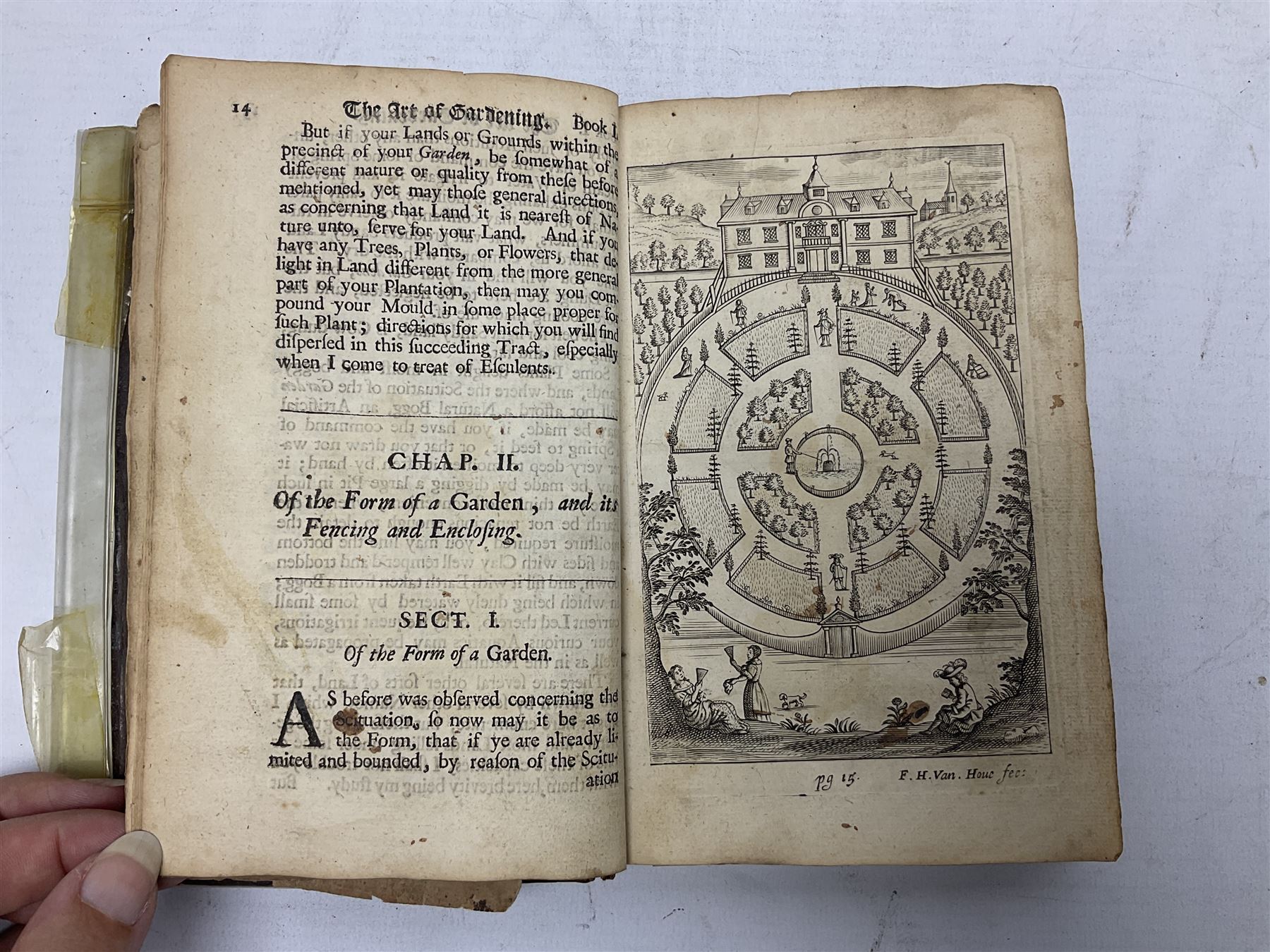Two books comprising Systema horti-culturæ, or, The Art of Gardening by J. Woolridge, gent. pub. 1688, together with The Book of Common Prayer by William Pickering, 1853