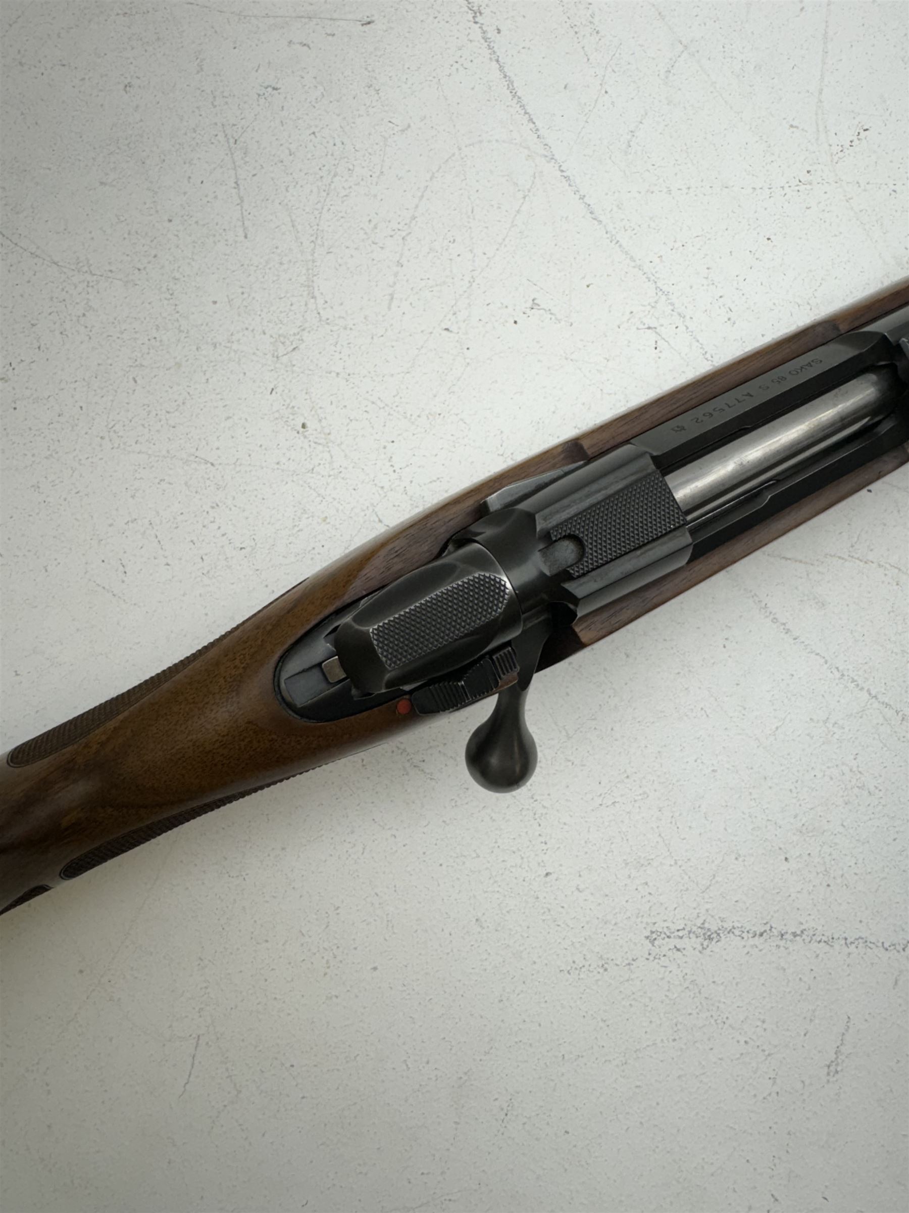 SECTION 1 FIRE-ARMS CERTIFICATE REQUIRED- Sako 85S .243 bolt action rifle, serial no; A77562, L101cm overall 