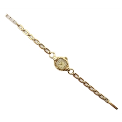  Rotary 9ct gold ladies bracelet wristwatch, manual wind hallmarked  