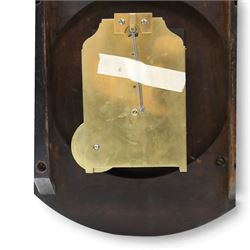 John Winckles of London - Early 19th century mahogany drop dial wall clock, convex 14