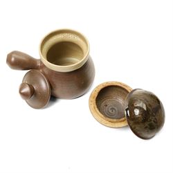 Collection of studio pottery, artists to include David Pritchard, Diana Worthy and others, in mottled brown glazes (10)