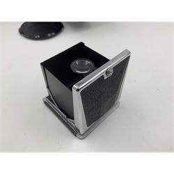 Mamiya RZ67 professional camera body, serial no 120282, with 'Mamiya-Sekor Z f=50mm 1:4.5 W' lens, serial no 18057 and RZ67 AE Prism Finder serial no 106809