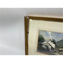 George Busby (British 1926-2005): 'Stonethwaite Cumbria', watercolour signed and dated '85, titled verso 17cm x 26cm 