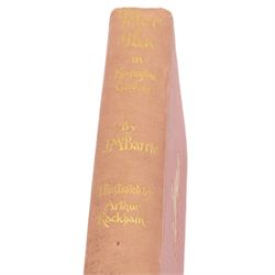 Barrie, J.M; 'Peter Pan in Kensington Gardens', first edition, pub. Hodder & Stoughton, London, with illustrations by Arthur Rackham, in red cloth with gilt vignette and lettering to spine