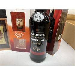 Warre's Warrior special reserve port, 75cl 20%  vol, together with mixed alcohol to include the famous grouse blended whisky, jack daniels, Baileys etc, of various contents and proof    