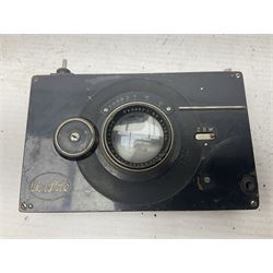 Contessa-Camera Werke folding camera, together with Hirrlinger folding camera, additional plates, two tripods and other accessories 