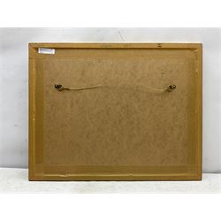 Edgar Longstaffe (British 1852-1933): Highland Cattle and Sheep in Mountain Landscapes, pair watercolours and gouache signed with monograms 23.5cm x 37cm (2)