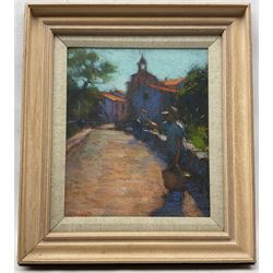 John Mackie (Scottish 1953-): 'Tuscany', pastel signed and dated '92, titled verso 30cm x 25cm