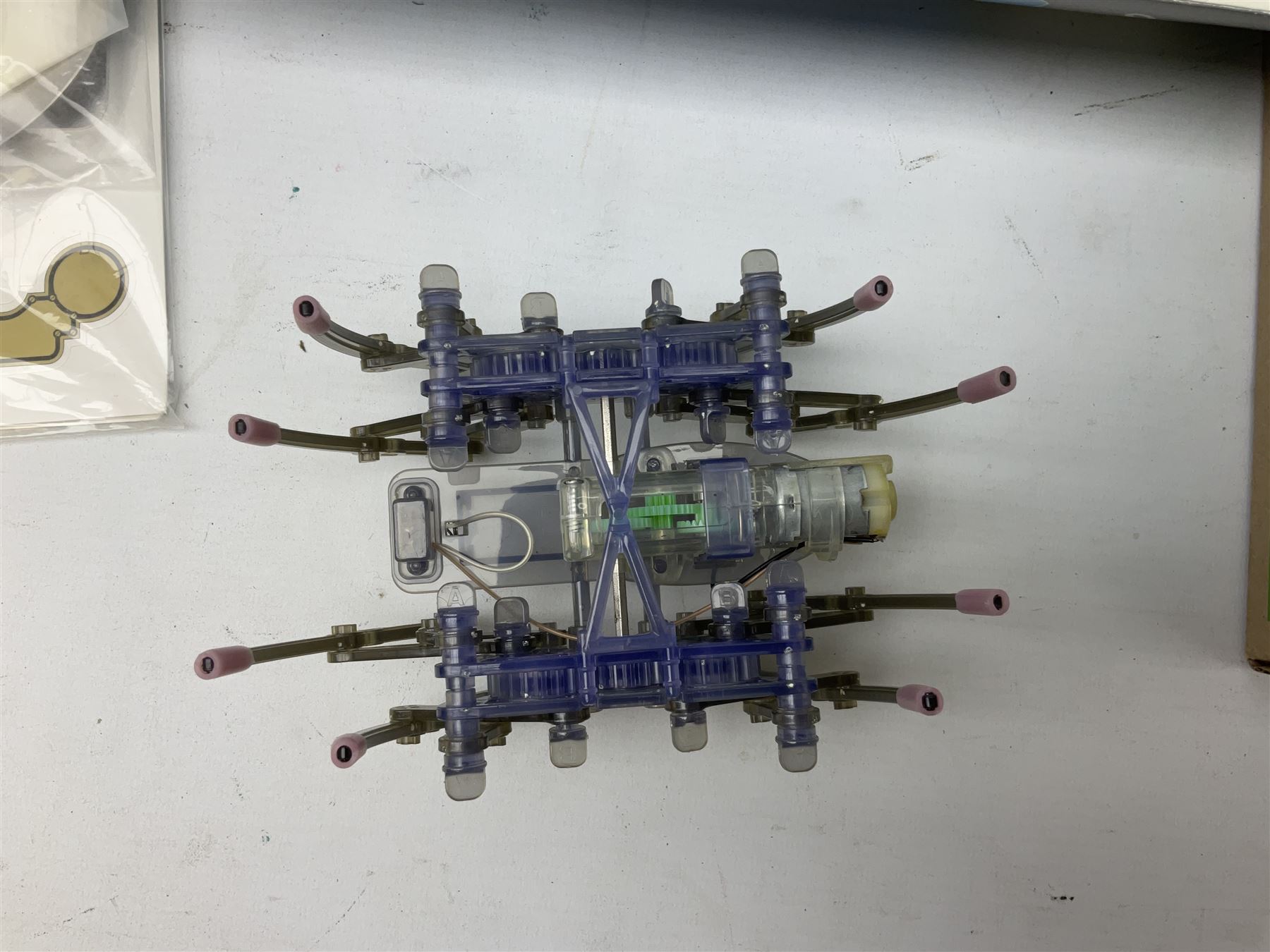 Scientific toys including Electronic Experiment Kit; Fuel Cell Car Science Kit; Robot Kits 6-in-1 Educational Solar Kit; all boxed; remote control helicopter; and two others