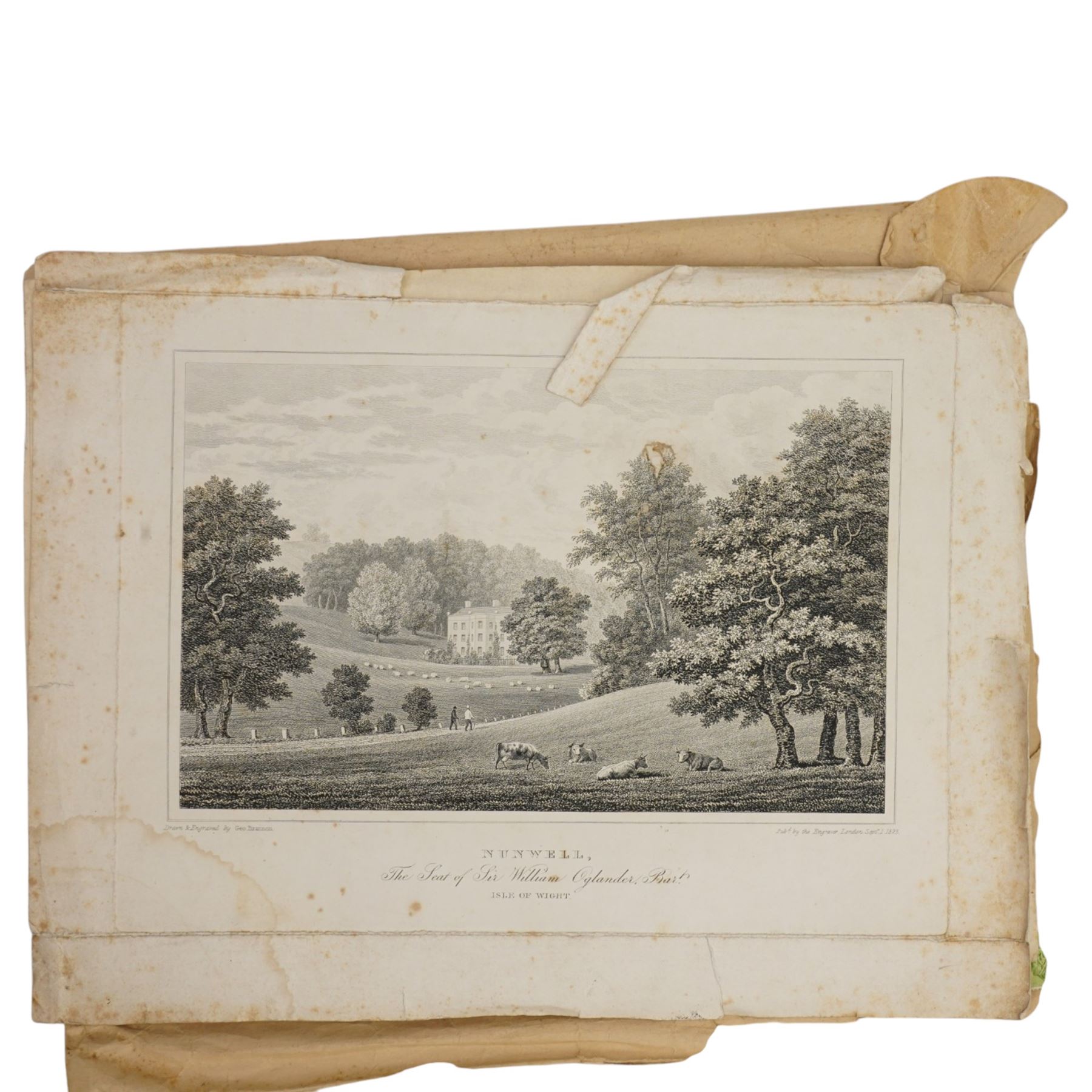 Collection of ephemera relating to the Gascoigne family of Parlington, Aberford including  various 19th century leases and conveyances, schedules of the Irish estates, 18th century appointment of church wardens at Aberford 1758 and other indentures and correspondence concerning the family and the parish of Aberford
