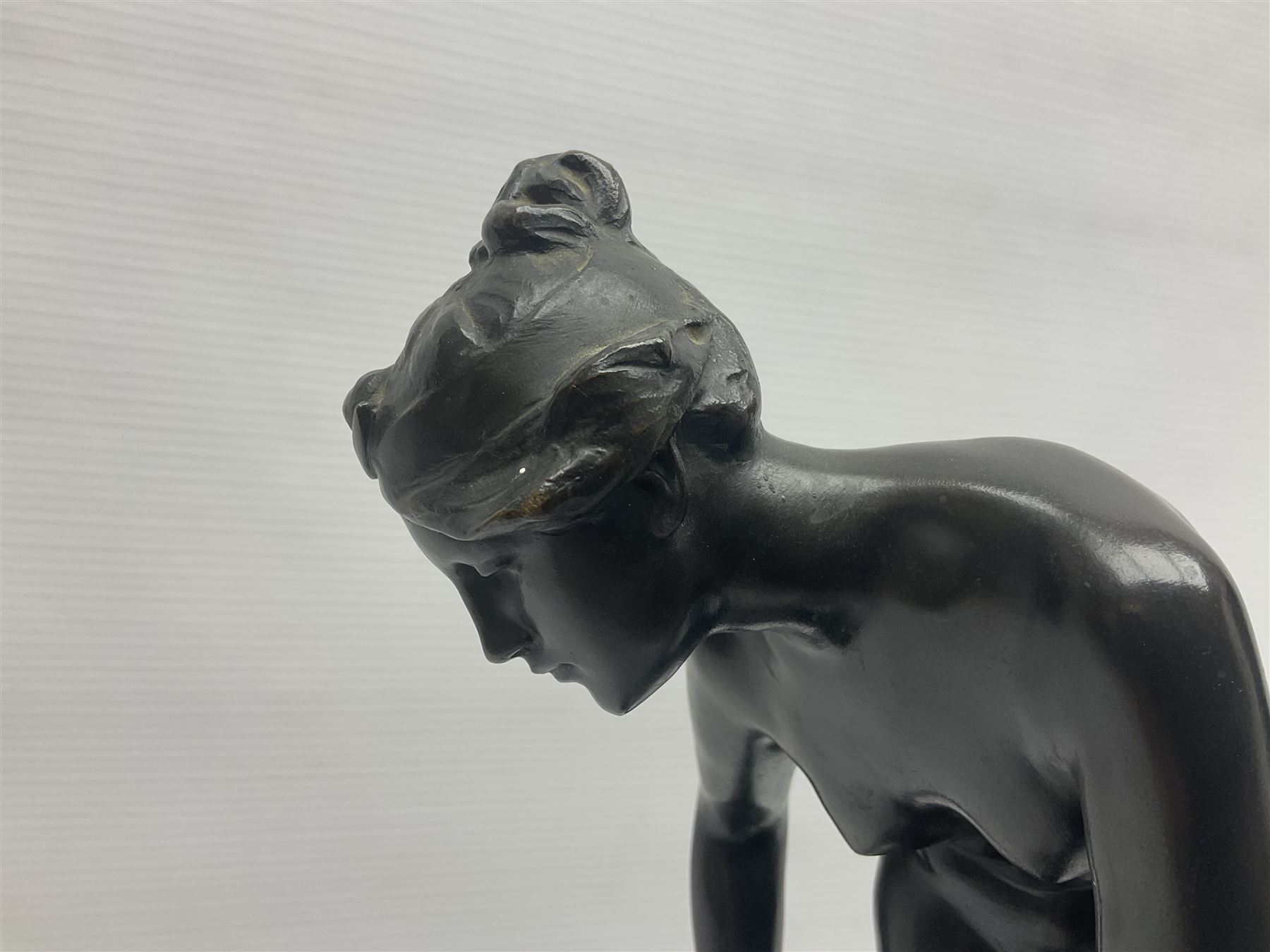 Sir Edgar Bertram MacKennal (Australian 1863-1931), Diana Wounded, bronze with black patina, signed and dated B MacKennal 1905, H37cm