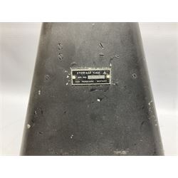 Air Ministry Periscopic Sextant Mk.2B, possibly by Kelvin & Hughes, Ref.No. 6B/2838 Serial No. 158KH1/59, bearing Fenns (Farnborough) Ltd label; in black pyramid shaped stowage case with various labels