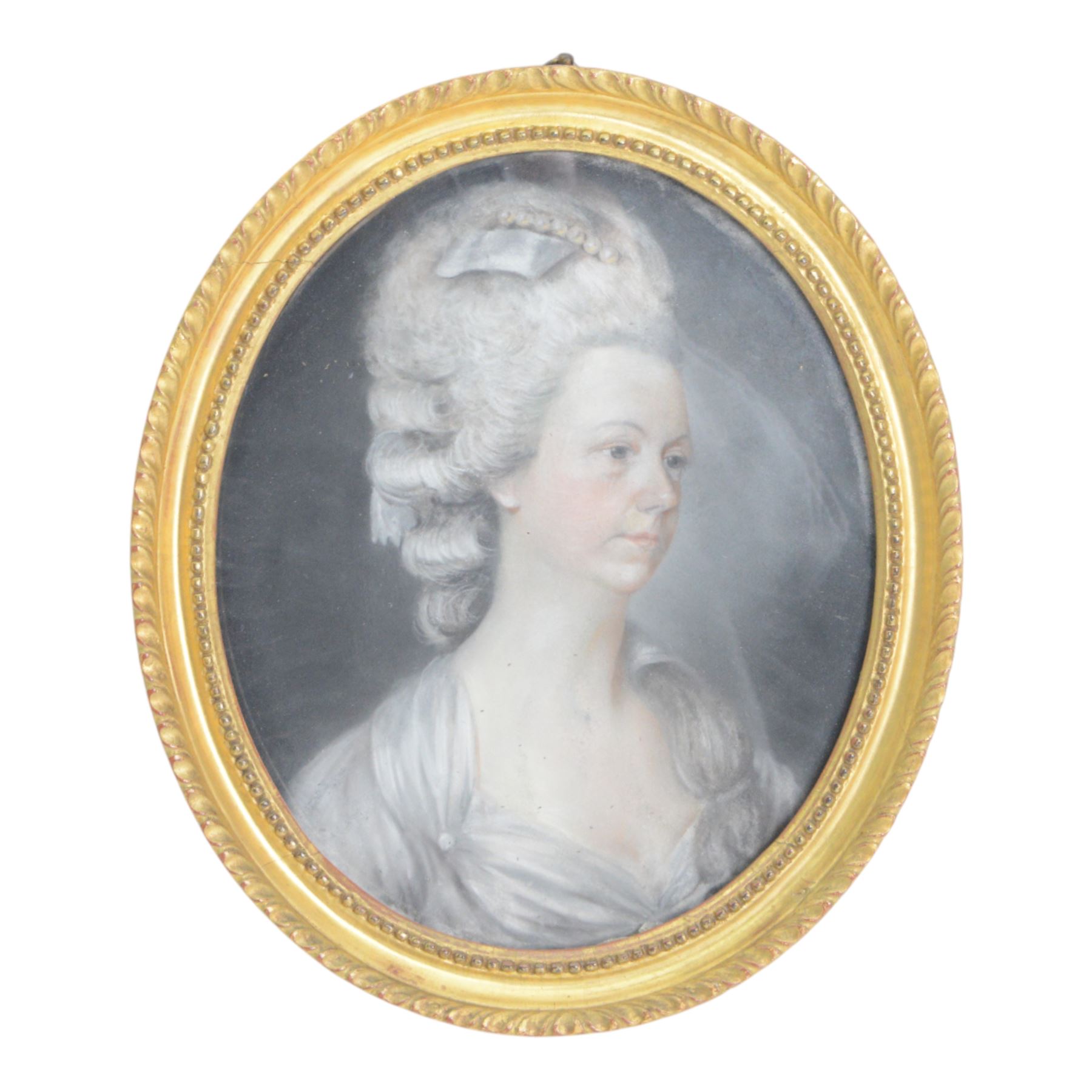 English School (Late 18th century): 
Henry Chichester (1724–1799) of Northcote, Devon, and Northover, Somerset and his second wife, Elizabeth Elizabeth Chichester (née Prideaux, 1732–1794), daughter of Sir John Prideaux, 6th Baronet,
Pair of pastel portraits 
Oval
Gilt framed
Named verso
30.5cm x 25cm

The Chichesters were an established Devonshire family whose ancestral seat at Northcote, near East Down formed the foundation for their prominence in North Devon. Through inheritance, Henry Chichester also acquired the Northover estate in Somerset, following the extinction of the Hody male line, whilst also retaining his Northcote property. Henry and Elizabeth’s marriage united two distinguished local families, the Chichesters and the Prideauxs of Netherton. Over the centuries, the Chichesters amassed a notable collection of art, furnishings, and manuscripts, reflecting their cultural interests and status. Their descendants later inherited and established the Arlington Court estate, which remained the family seat for over 300 years until it was entrusted to the National Trust in the 20th century.

Provenance: By family descent from the Chichesters of Arlington Court, Devon; from the collection of Andrew Chichester Everitt.
