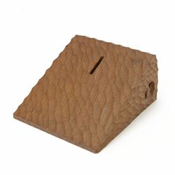 Mouseman - tooled oak money box, modelled as a wedge of cheese, carved with mouse signature, by the workshop of Robert Thompson, Kilburn