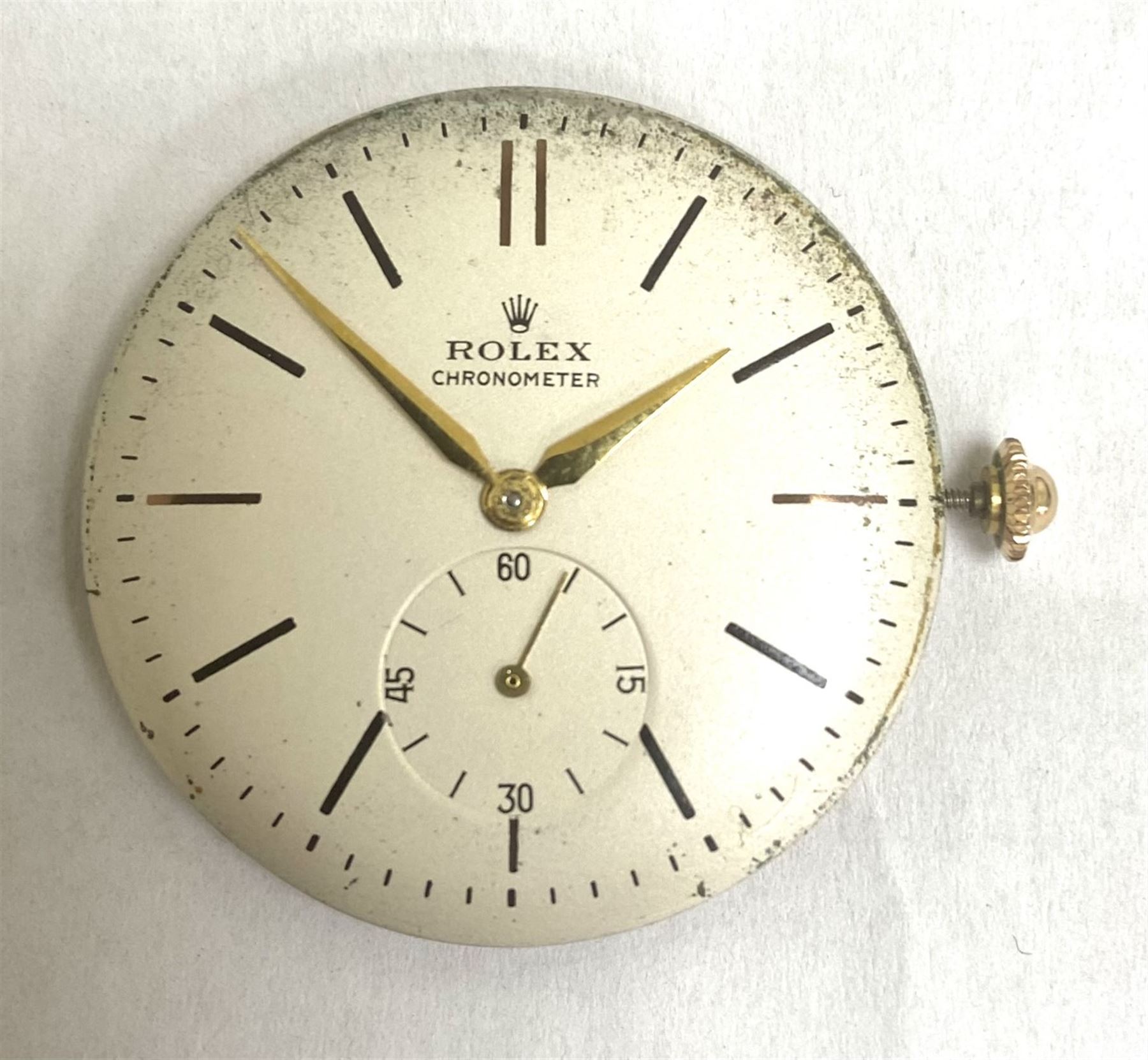Rolex Precision Metropolitan Chronometer, gentleman's 18ct gold manual wind wristwatch, circa 1950s, Ref. 4325, case No. 376489, on gilt strap