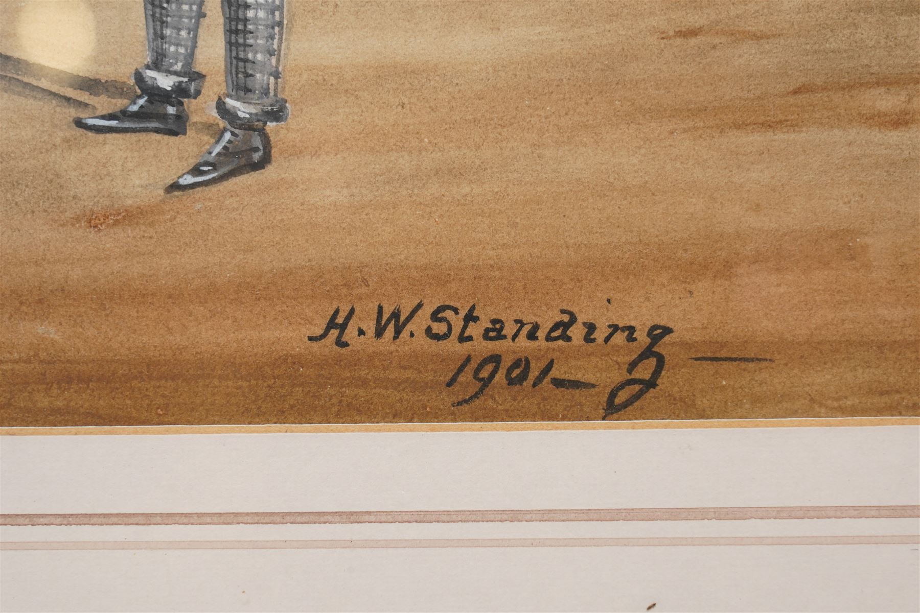 Henry William Standing (British 1894–1931): The Deal is Done, watercolour signed and dated, 55cm x 75cm