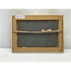 J H (Early 20th century): 'SS Cameronia' & 'SS Caledonia' - Steam Ship Portraits, pair oils on board, signed with initials titled and dated 1913 verso 14cm x 23cm (2)
Notes: The CAMERONIA was a Passenger/Cargo Vessel of 10,963 tons built in 1911 by D & W Henderson Ltd Glasgow, Yard No 472 for the Anchor Line, Glasgow. Her Maiden voyage was from Glasgow to Moville and New York on 13th September 1911. She acted as troopship from 1917. On the 15th April 1917 she was torpedoed and sank in 40 minutes when about 150 miles E of Malta. Around 200 lives lost out of approximately 2,700. The CALEDONIA also built by D. & W. Henderson & Co. Ltd., Glasgow in 1904 and owned at the time of her loss by Anchor Line (Henderson Bros.). Requisitioned by the British Government upon the outbreak of war in 1914, met her fate in the Mediterranean on December 5th, 1916. When 125 miles E. of Malta she encountered the German submarine U-65, which torpedoed her without warning. The captain, Capt. James Blaikie, attempted to sink the submarine by ramming and actually succeeded in striking her. Capt. Blaikie was taken prisoner by the Germans 