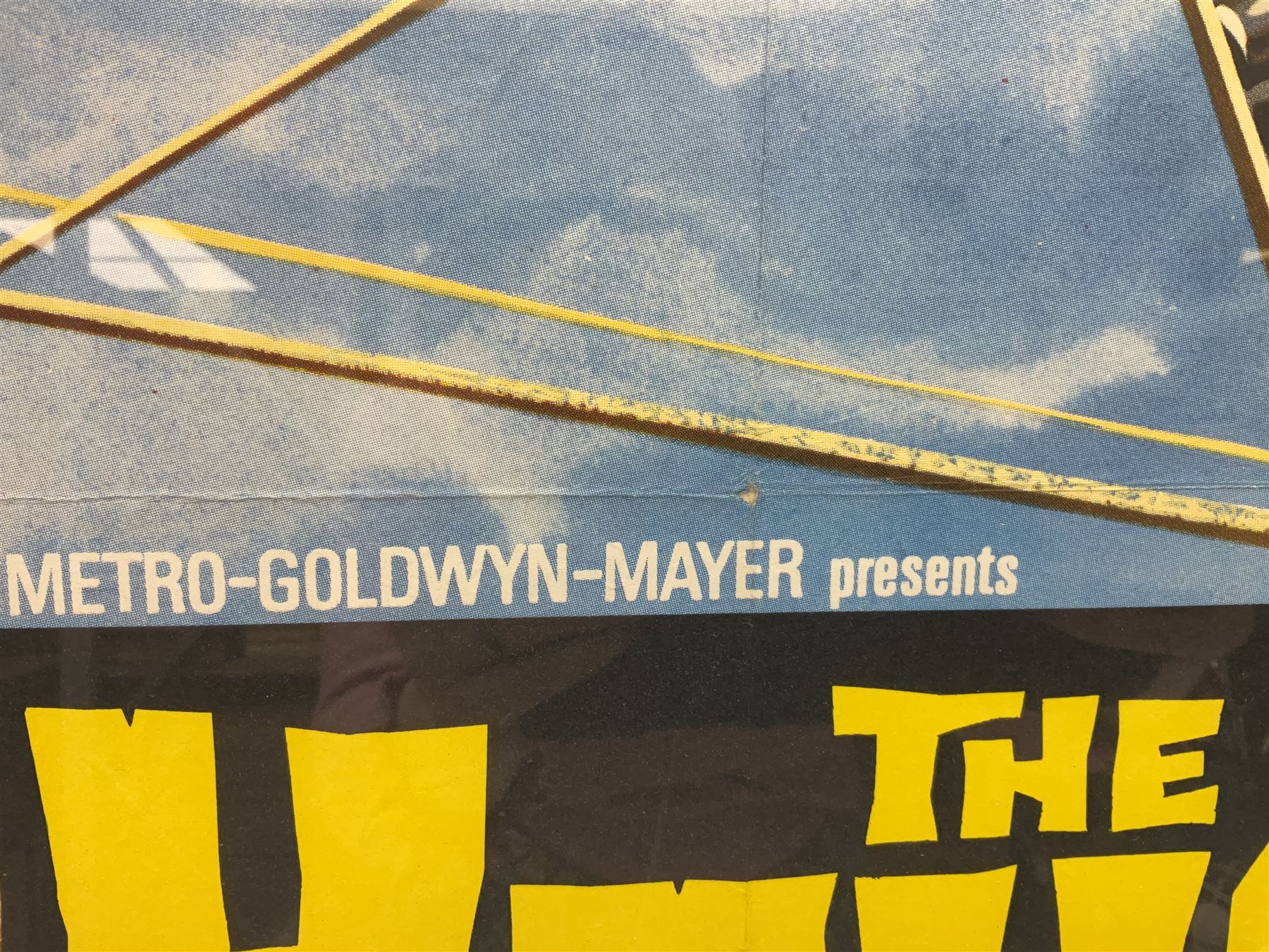 Helicopter Spies - Man from Uncle poster, framed and glazed, overall H79cm L104cm