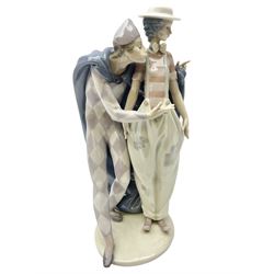 Lladro figure, Closing Scene, modelled as a clown and ballerina, year  issued 1974, year retired 1996, no 4935, H24cm - Decorative Antiques &  Collectors Sale