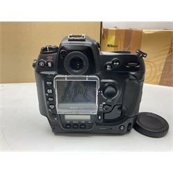 Nikon F-401 camera body, serial no. 2064766, together with Nikon Shutter Speed range, serial no.106395, and other Nikon equipment and camera bodies 